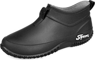 Generic Wellington Boots Women Ankle Wellies Ladies Short Chelsea Booties Waterproof Rain Boots Slip-on Wide Calf Rains Short Ladies Wellies for Women, for Ou