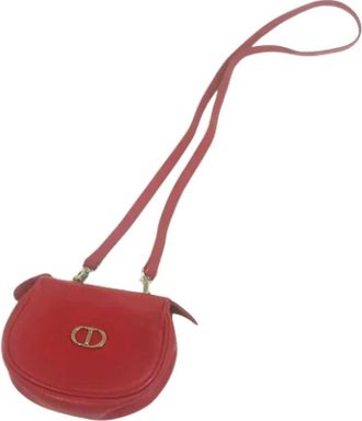 Dior Pre-owned Leather dior-bags - Dames - Vintage Mini Tas - Rood - ONE Size - Leer - Vintage