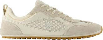 Tory Burch Field Sneaker - Dames - Sneakers - Beige - 39 EU - Leer - Schoenen