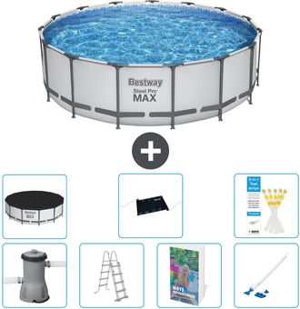 Bestway Piscina Bestway Steel Pro Max Redonda - 488x122 Cm - 8-piezas S600