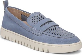 Vionic Uptown Perf Penny Loafer in Pacific Blue at Nordstrom, Size 6.5