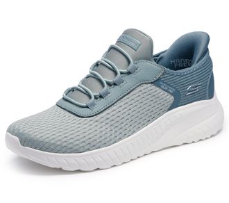 Skechers Womens Hands Free Slip-ins Bobs Squad Chaos-in Color Sneaker, Sage, 4 UK Wide
