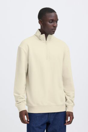 Blend Sweatshirt BLEND BHBRODY HALF SWEATSHIRT, Herren, Gr. XXL, oyster gray, Sweatware, Obermaterial: 60% Baumwolle, 40% Polyester, unifarben, regular fit,