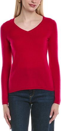 Sofiacashmere Modern V-Neck Wool & Cashmere-Blend Sweater