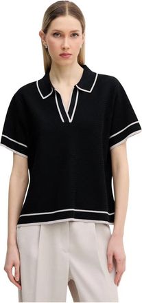 Marc Aurel V-hals Poloshirt - Dames - V-hals truien - Zwart - M - Truien & Vesten