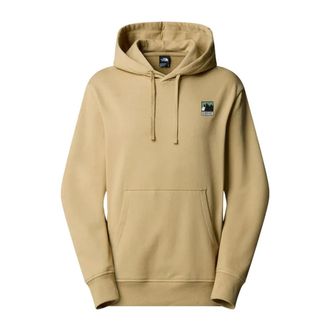 The North Face Hoodies & sweatvesten, Heren, Beige, XS, Katoen, Mountain Logo Relaxed Hoodie