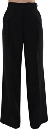 Liu Jo Broeken, Dames, Zwart, M, Wide Broeken