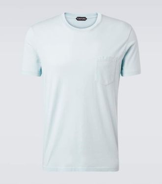 Tom Ford T-shirt in jersey di cotone e seta