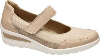Ara Z&uuml;rich 2.0 Wedge Ballerina - Dames - Ballerinas - Beige - 40 EU - Leer - Schoenen