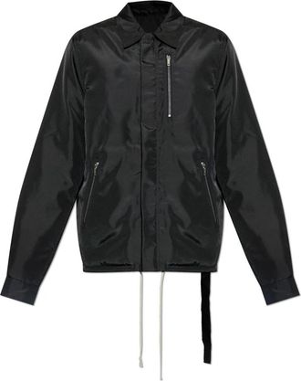 Rick Owens Jas Concaled - Heren - Zomerjassen - Zwart - M - Nylon - Jassen