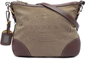 Prada Pre-owned Prada Canvas Canapa Logo Crossbody Unisex G4W44HE1IAQHMVIT