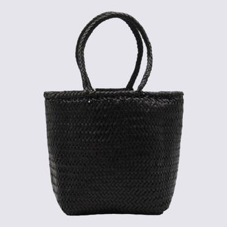 Dragon Diffusion Black Leather Grace Small Tote