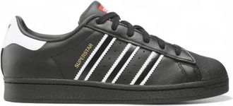 adidas Klassieke Leren Rubberen Zool Veterschoen - Heren - Skateschoenen - Zwart - 44 2/3 EU - Fitness