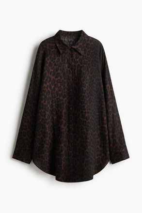 H&M Strandbluse aus Leinen - Beige