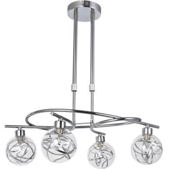 Fabrilamp Fabrilamp - Lampara Modelo Varanasi Cromo 4 Luces