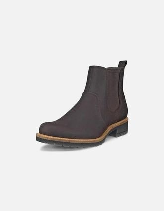 Ecco Womens ECCO Elaina Ankle Boot 202103-02178 in Mocha - Black