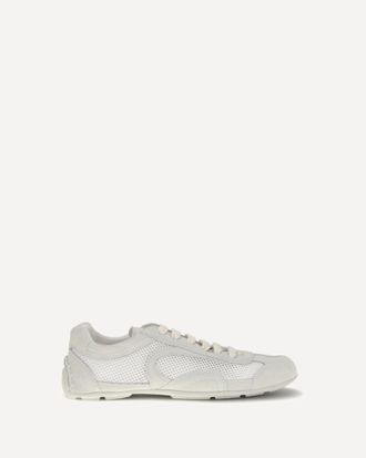 Prada Sneakers Montecarlo in pelle scamosciata e rete Woman 41