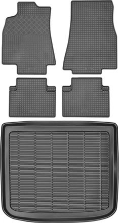 OEM Juego De Alfombrillas De Goma Para Coche Y Alfombrilla Para Maletero Para Mercedes Clase B T245 (2005-2011)
