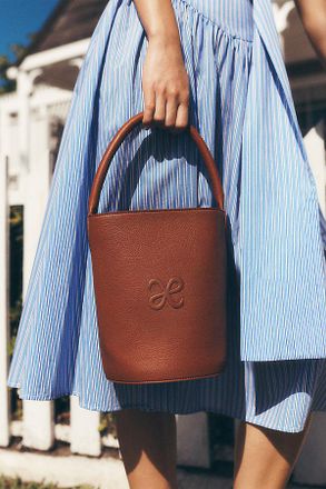 Maeve Faux Leather Bucket Bag
