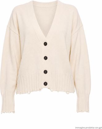 ATOMOFACTORY Panna Cardigan Rottura Cotton Cardigan