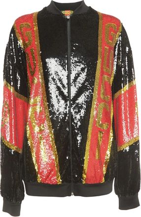 Gucci sequin-embellished bomber jacket - Black