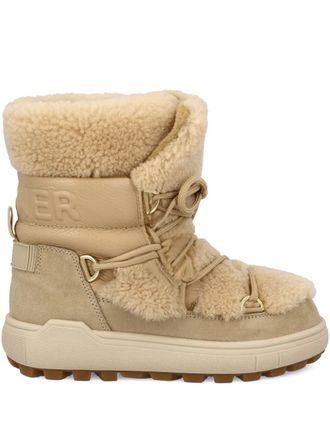Bogner shearling leather ankle boots - Neutrals