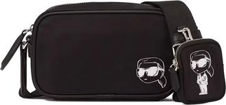 Karl Lagerfeld Ikon cross body bag - women - Fabric - OS - Black