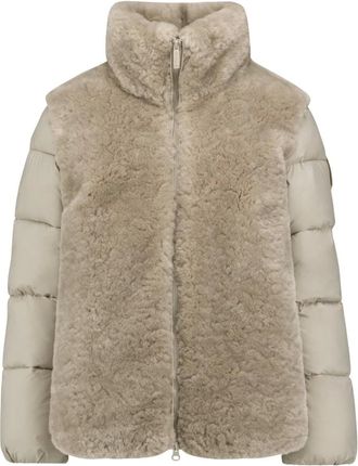Bomboogie Giacca bimateriale - - Jackets - Donna - Beige - L