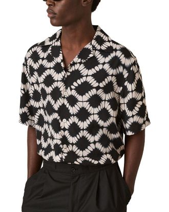 Reiss Makarb Abstract Floral Print Shirt