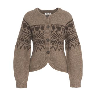 Baum Und Pferdgarten Truien & Vesten, Dames, Bruin, M, Wol, Colin Cardigan