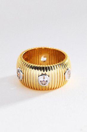 Luv AJ The Georgia Ridged Band Ring