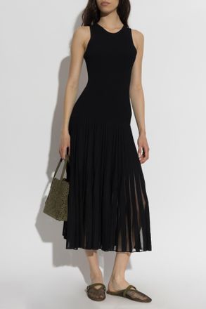 Alaia Sleeveless Dress, Womens, Black