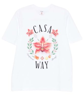 Casablanca White Crew Neck T-Shirt