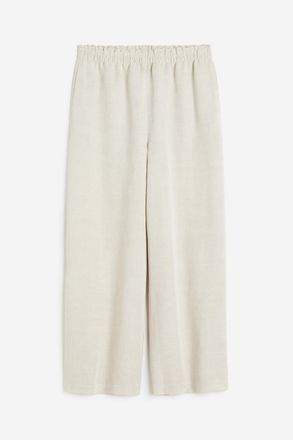 H&M Kn&ouml;chelhose aus Leinenmix - Hellbeige