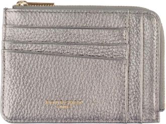 Pourchet Club Flat Card Wallet - Dames - Portefeuilles - Grijs - ONE Size - Leer - Accessoires