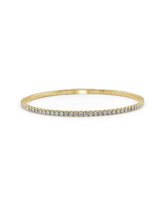 Sabrina Designs 14K 2.57 Ct. Tw. Diamond Flexible Bangle Bracelet