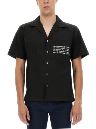 Department Five Black Regular Logo Shirt