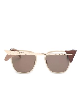 Masahiromaruyama Occhiali da sole squadrati - Marrone