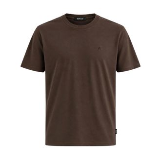Replay T-shirt Girocollo - - Tops - Uomo - Marrone - S
