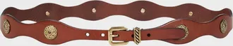 Etro Leather Belt with Jewel Studs