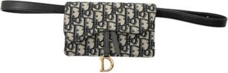 Dior Pre-owned Canvas Belt Bag - Dames - Vintage Heuptassen - Blauw - ONE Size - Vintage