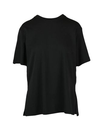 Sportmax Black Cotton Fringe T-Shirt