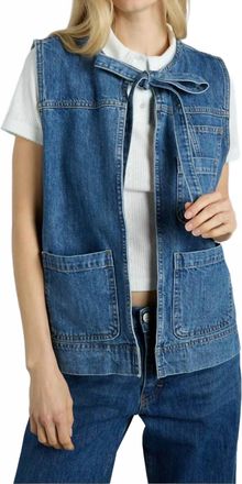 Damson Madder Milly Gilet In Huckleberry Wash