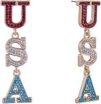 Hallmark Red, White and Blue USA Linear Earrings at Nordstrom