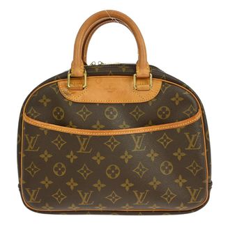 Louis Vuitton Trouville Handbag Monogram Canvas Brown Canvas Handbag (Pre-Owned)