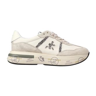 Premiata Suede and Fabric Cassie Trainers