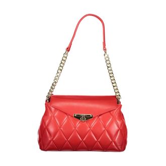 Valentino Shoulder Bags, female, Red, Size: ONE SIZE Polyethylene Handbag with Sleek Design