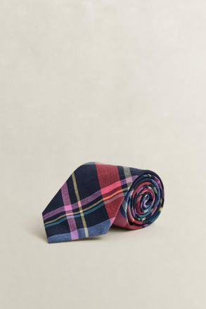 GANT Men Madras Check Tie (ONE SIZE) ROSE RED