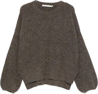 Gestuz Truien & Vesten, Dames, Bruin, S, Wol, Alpha Slit Pullover