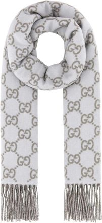 Gucci Embroidered Cashmere Reversible Scarf